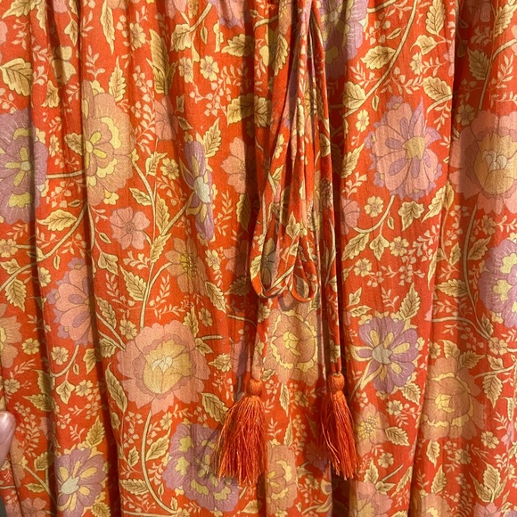 Spell strappy midi love story coral dress - Picture 9 of 12